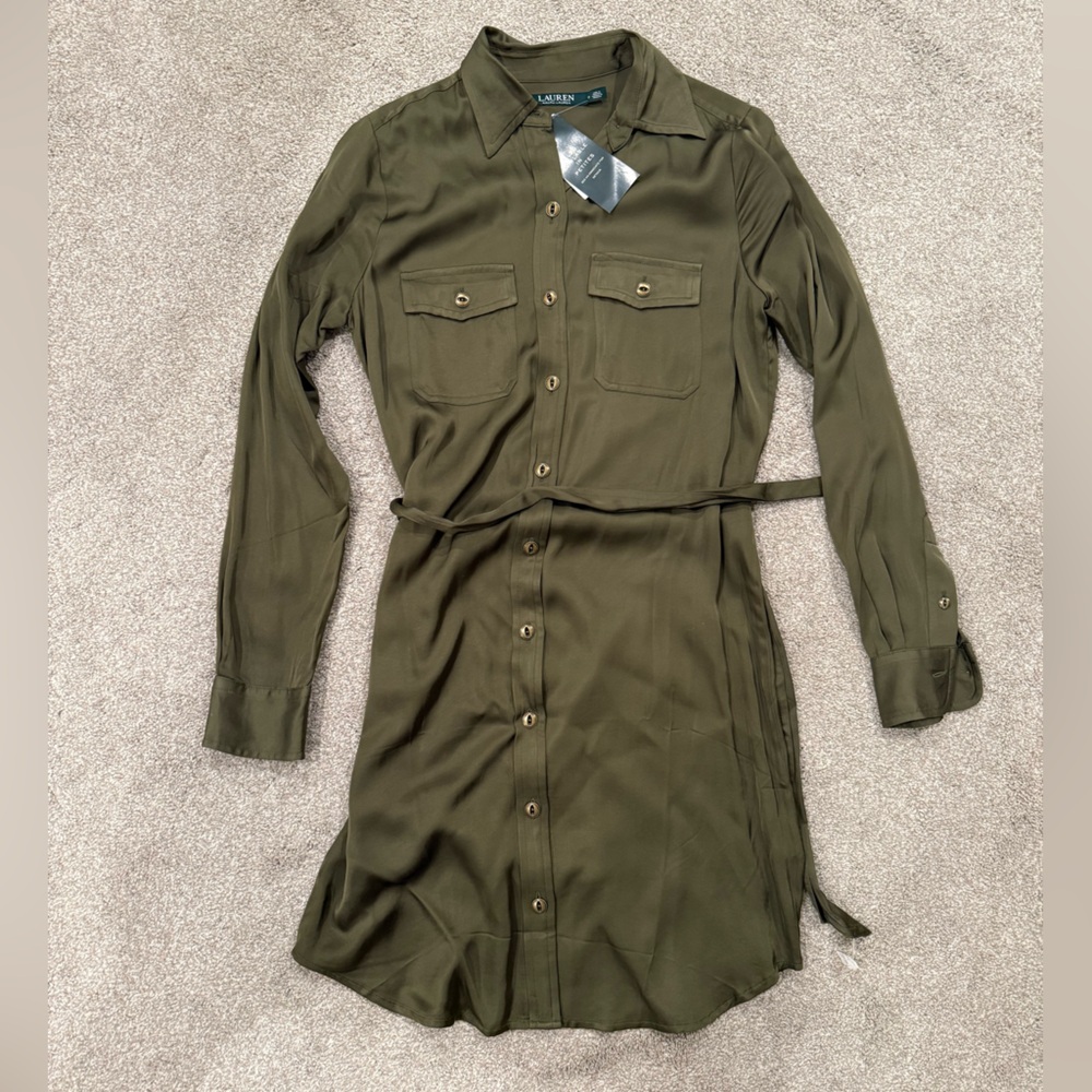 Ralph Lauren Khaki Shirt Dress